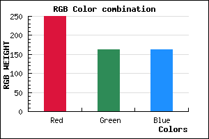 rgb background color #FAA2A3 mixer