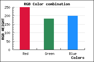rgb background color #FAB6C6 mixer