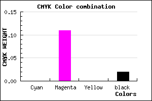 #FADEF9 color CMYK mixer