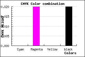 #FAF5FB color CMYK mixer