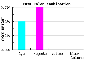 #FAF8FF color CMYK mixer