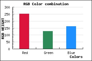 rgb background color #FB7FA2 mixer