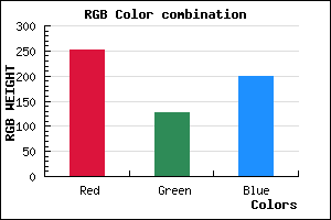 rgb background color #FB7FC8 mixer