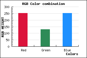 rgb background color #FB82FC mixer