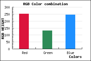 rgb background color #FB84F6 mixer