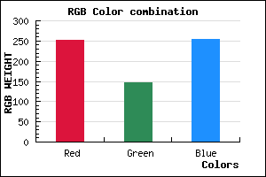 rgb background color #FB93FF mixer