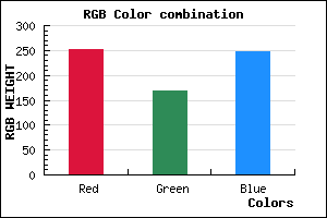 rgb background color #FBA8F7 mixer