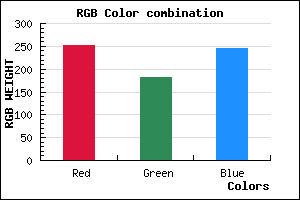 rgb background color #FBB5F6 mixer