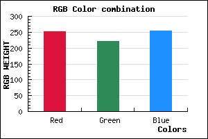 rgb background color #FBDDFF mixer