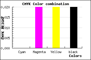#FBF5F5 color CMYK mixer