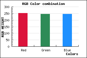 rgb background color #FBF5F5 mixer