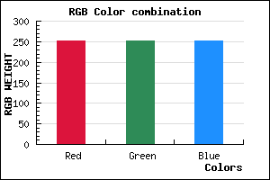 rgb background color #FBFBFB mixer