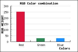 rgb background color #FB1D1D mixer