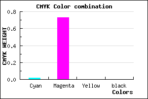#FB45FF color CMYK mixer
