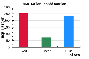 rgb background color #FB48EB mixer