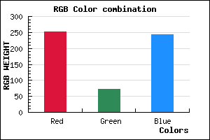 rgb background color #FB48F4 mixer