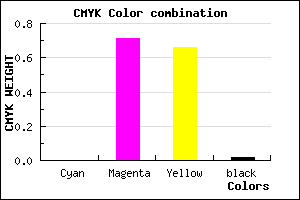 #FB4855 color CMYK mixer