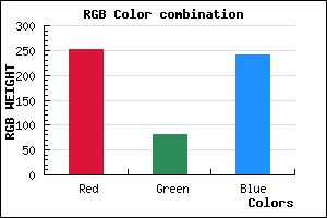 rgb background color #FB50F0 mixer