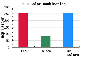 rgb background color #FB53FD mixer