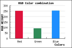 rgb background color #FB5CFF mixer