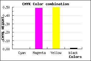 #FC817E color CMYK mixer