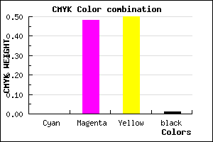#FC847E color CMYK mixer