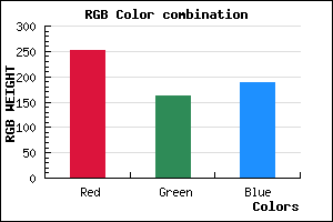 rgb background color #FCA2BD mixer
