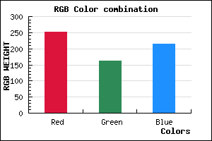 rgb background color #FCA2D6 mixer