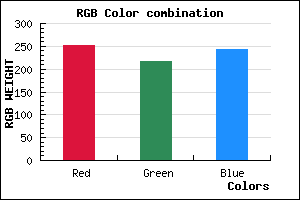 rgb background color #FCD8F3 mixer