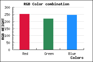rgb background color #FCDCF5 mixer