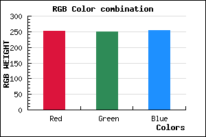 rgb background color #FCF9FF mixer
