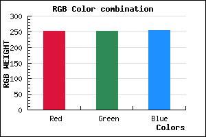 rgb background color #FCFBFD mixer