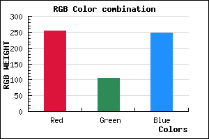 rgb background color #FD69F8 mixer