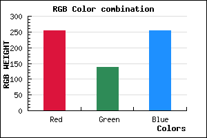 rgb background color #FD8BFF mixer