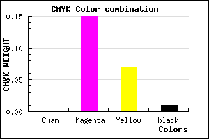 #FDD7EC color CMYK mixer
