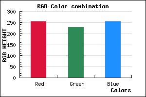 rgb background color #FDE3FD mixer