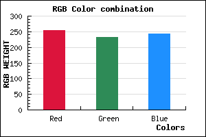 rgb background color #FDE8F4 mixer