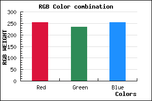 rgb background color #FDEAFF mixer