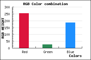 rgb background color #FD1BBB mixer