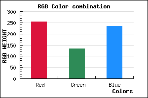 rgb background color #FE86EB mixer