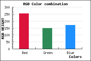 rgb background color #FE94AA mixer