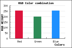 rgb background color #FEC7FF mixer