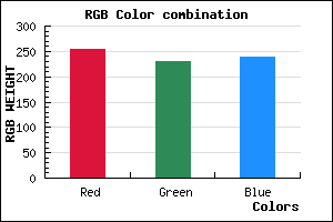 rgb background color #FEE6EE mixer