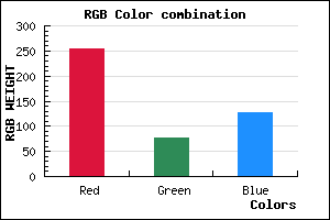 rgb background color #FE4C7E mixer