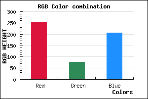 rgb background color #FE4CCE mixer