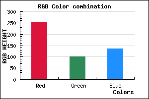 rgb background color #FF6488 mixer