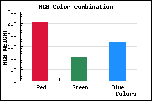 rgb background color #FF6AA6 mixer