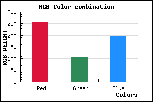 rgb background color #FF6AC4 mixer