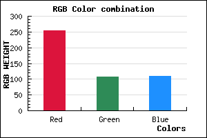 rgb background color #FF6C6E mixer