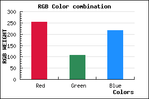 rgb background color #FF6CD8 mixer